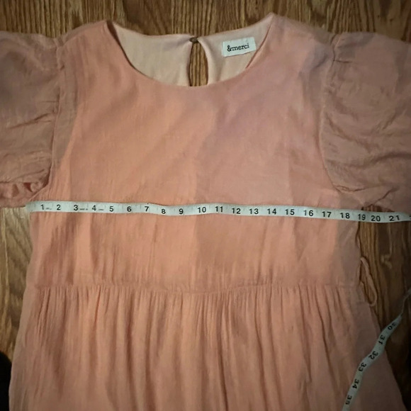 pink ruffle mini dress, medium - Picture 6 of 7
